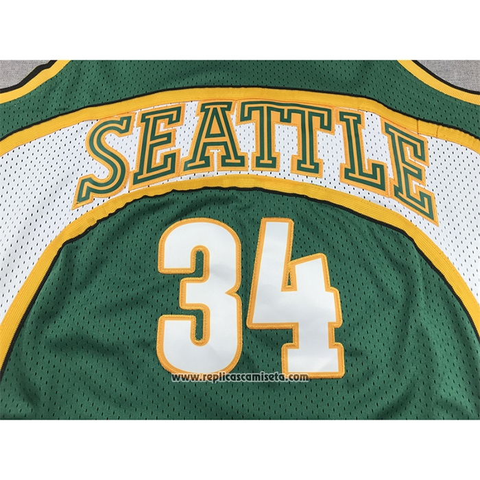 Camiseta Seattle SuperSonics Ray Allen #34 Mitchell & Ness 2006-07 Verde